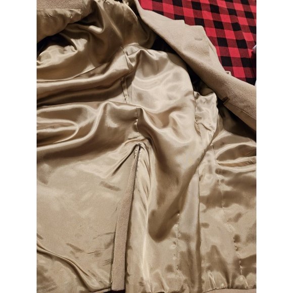 Vintage Brooks Brothers 100% Cashmere Tweed Blazer Jacket 43 Reg Camal - Picture 10 of 13